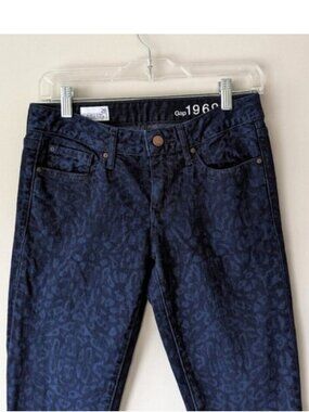 GAP 1969 leopard/cheetah print skinny jeans